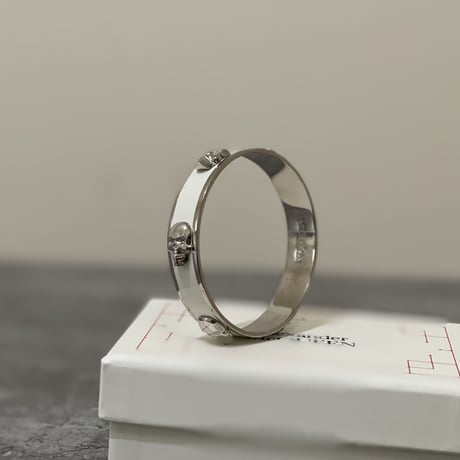 新品 alexander mcqueen 2021ss silver bangle