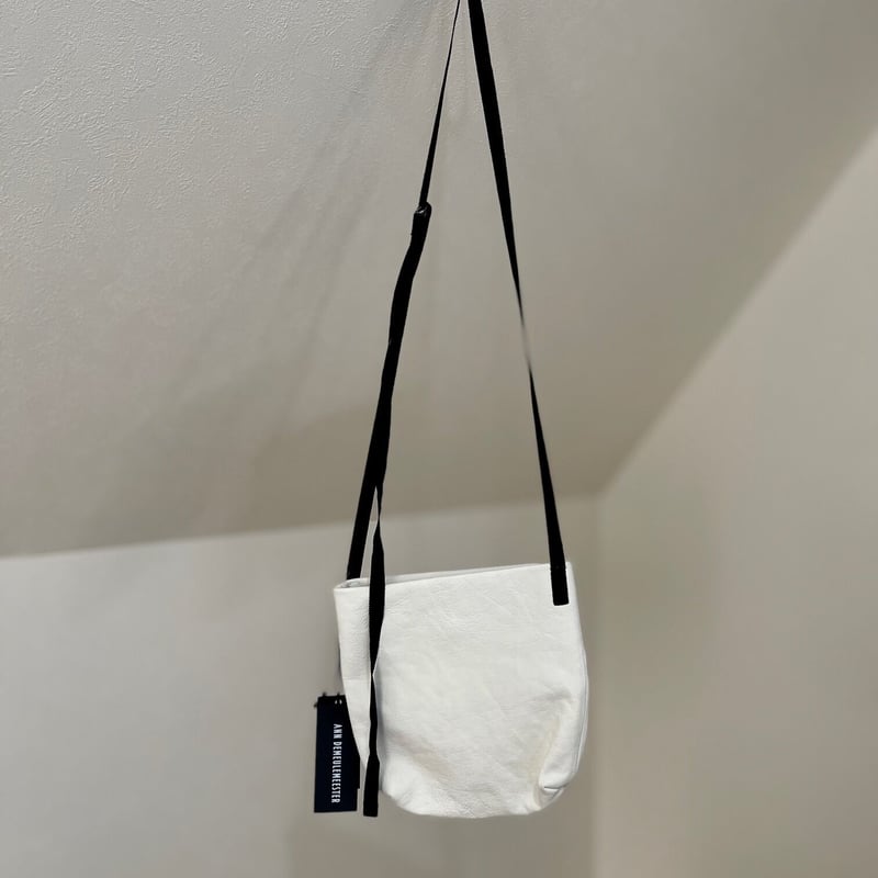 ANN DEMEULEMEESTER ショルダーバッグ レザー 黒 トートバッグ 楽天