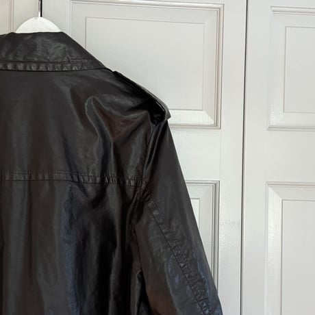 driesvannoten 2021aw pic leather double coat
