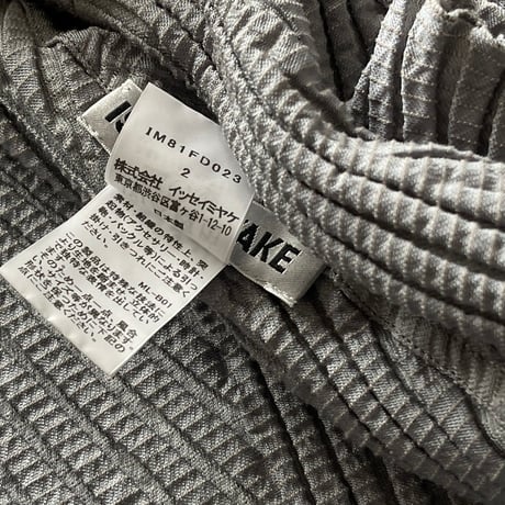 issey miyake shawl collar pleats jacket