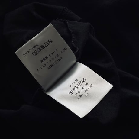DIOR visitor logo tops black M