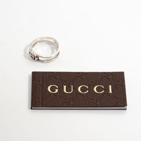 gucci motifa silver 925 ring 11号