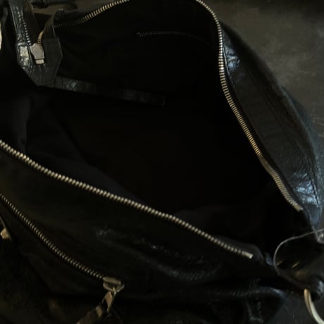balenciaga leather shoulder bag "city"