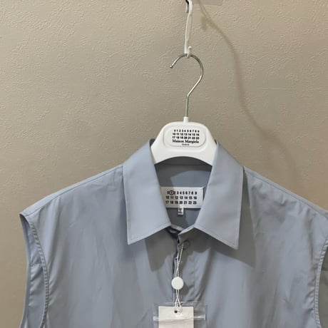 新品 maison margiela 2019ss over size sleeveless long shirt