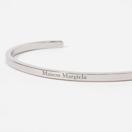 新品 maison margiela logo silver bracelet