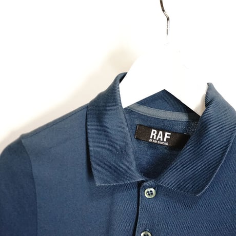 raf by rafsimons polo shirt navy
