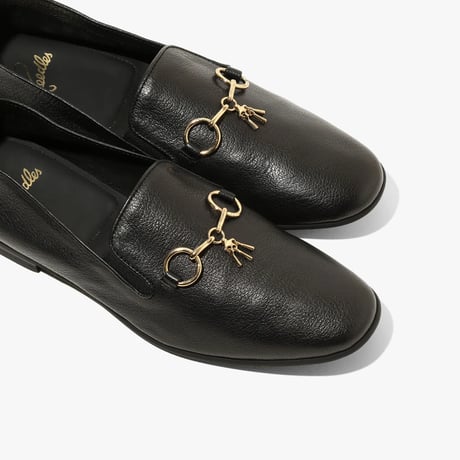 新品 needles 2023ss leather tassel loafer black