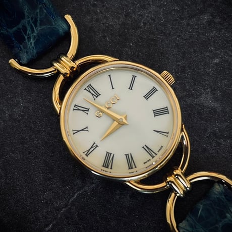 gucci vintage turquoise blue dress watch