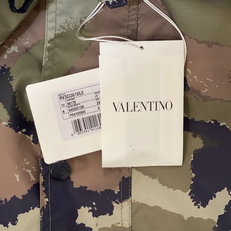 新品 valentino 2020aw camouflage pattern coat 46