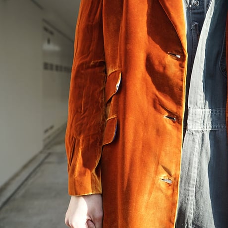 ETRO velour long coat