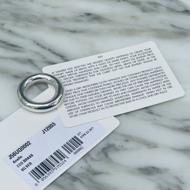 新品 jilsander 2023ss silver ring | requality 新品 jilsander 2023ss silver ring | requality