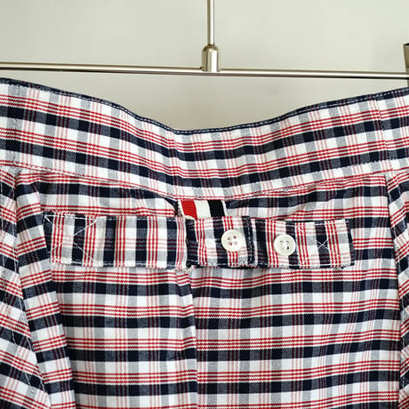 新品 thom browne check set up