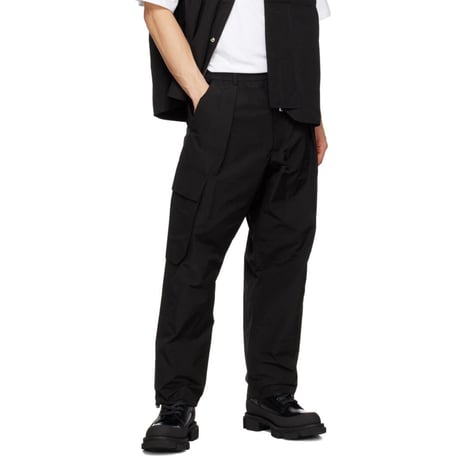 新品 lownn 2023ss  wide cargo pants black 52