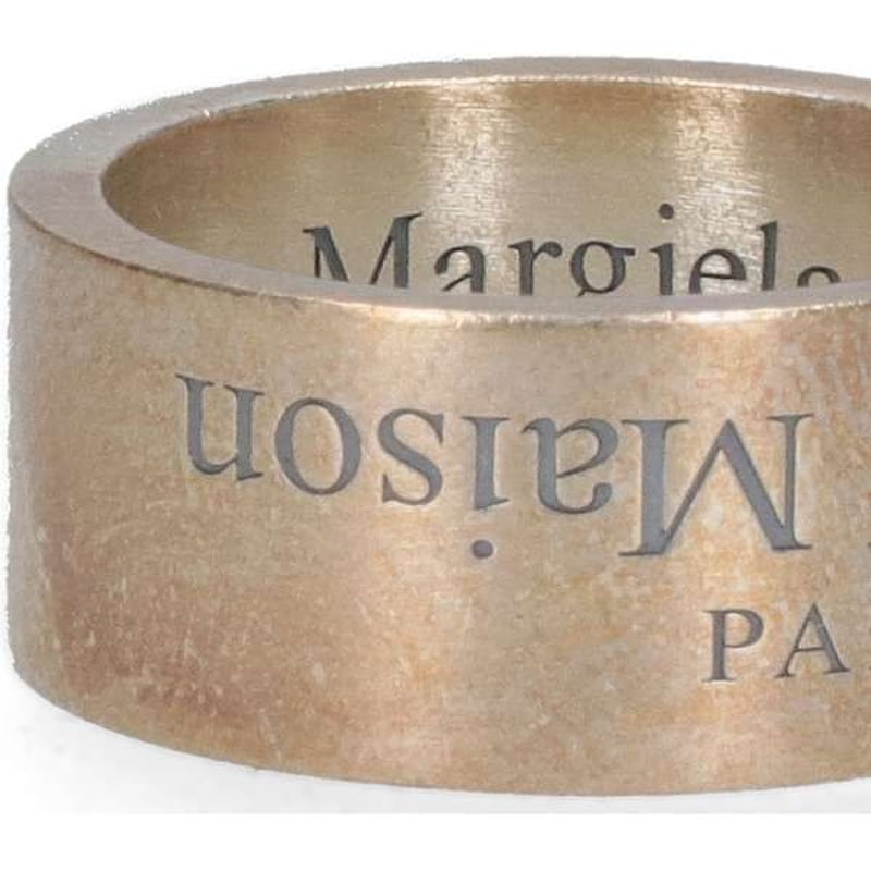 新品 maison margiela 2020aw reverse logo ring 20号...