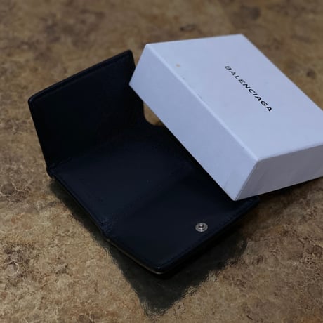 balenciaga leather wallet "papier"
