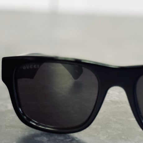 新品 gucci 2024ss square black sunglass
