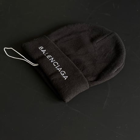 新品 balenciaga logo knit cap