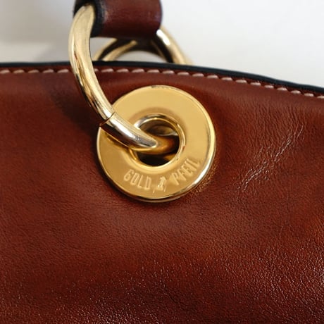gold pfeil leather bag