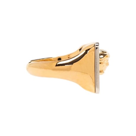 新品 versace 2023ss versace medusa gold ring 23号