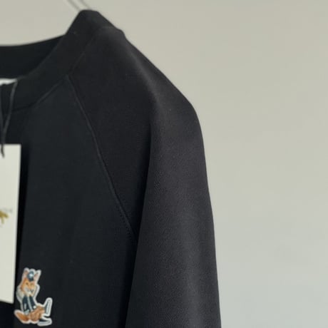 新品 maison kitsune 2023ss fox sweat black