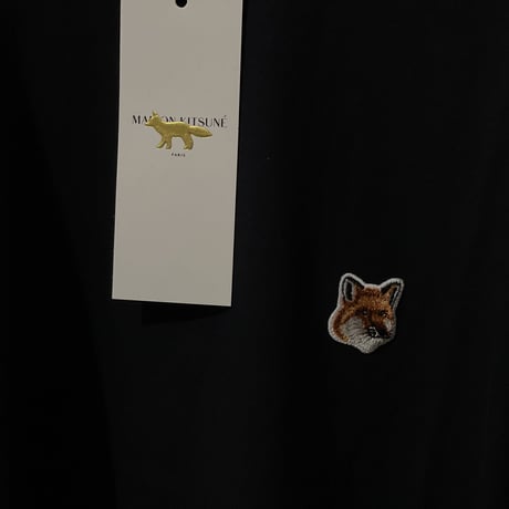 新品 maison kitsune 2022aw fox logo tops L