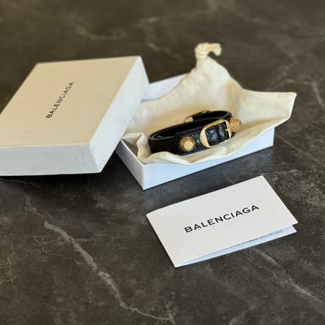 balenciaga leather bracelet