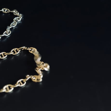 price down !!!!【import factory sample】anchor chain necklace gold