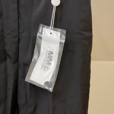 新品 mm6 maison margiela 2020aw nylon blcak trousers