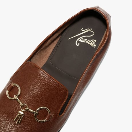 新品 needles 2023ss leather tassel loafer brown
