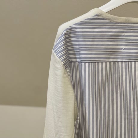 maison margiela spliced knit white S