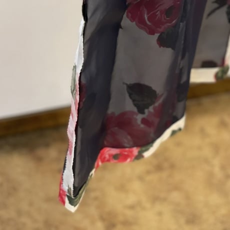新品 maison margiela 2018ss "白タグ" silk organdy dress black 38