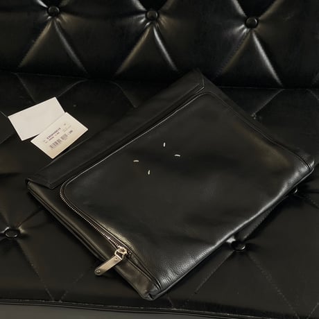 maison margiela large size leather clutch bag