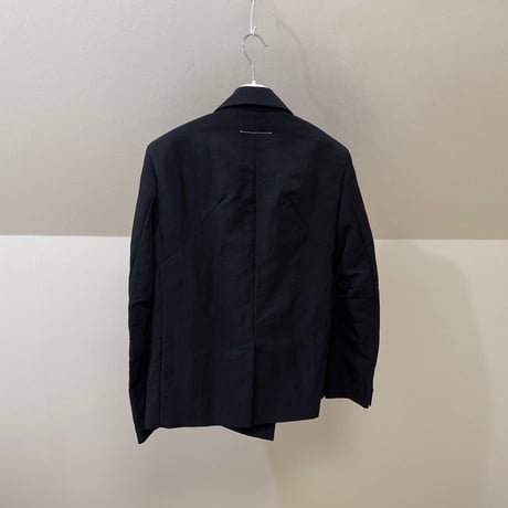 新品 mm6 maison margiela 2020aw nylon doule black blazer 38