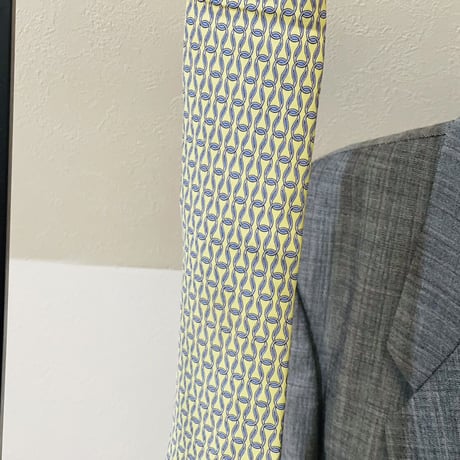setup suit + hermes necktie #16
