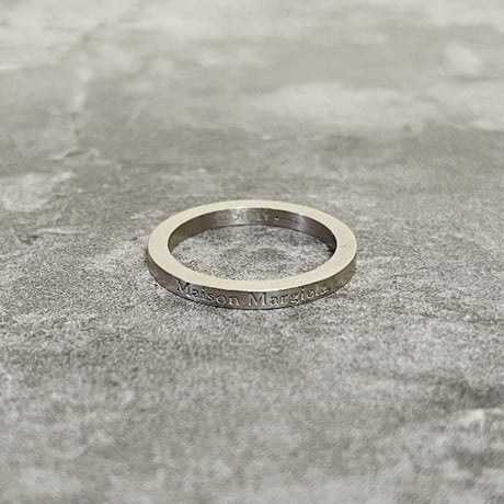 新品 maison margiela silver logo ring