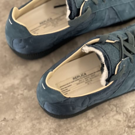 新品 maison margiela replica german trainer blue 42