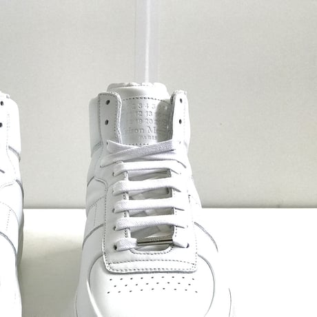新品 maison margiela high cut sneakers white 43