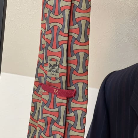 setup suit + hermes necktie #5