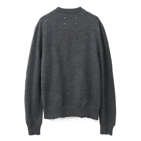 新品 maison margiela 4 14 destroy layered knit