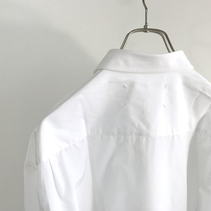 新品 maison margiela 2019ss tack dress shirt whit