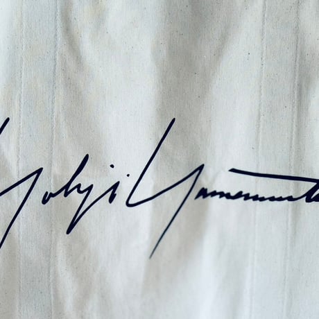 yohji Yamamoto signature tote logo bag