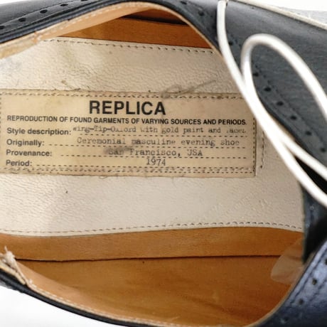 maison margiela wingtip dress shose 45