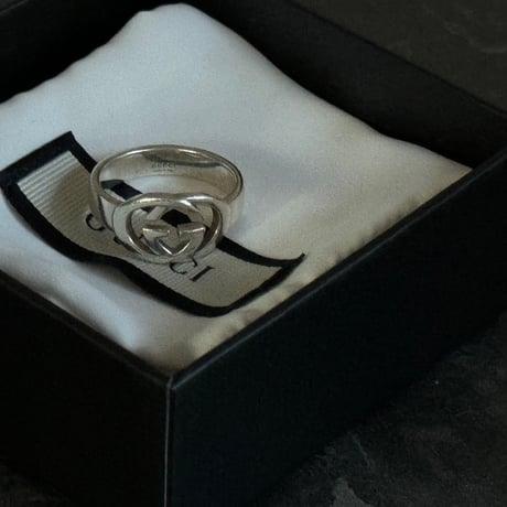 gucci silver logo ring 21号