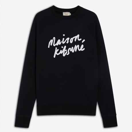 新品 maison kitsune 2023ss sweat black