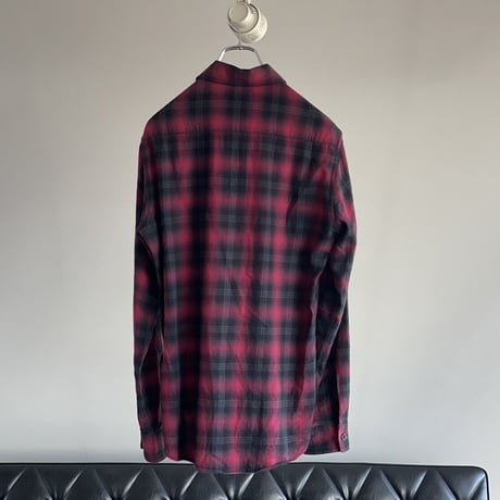 saintlaurent paris ombre check shirt