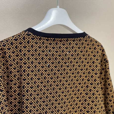 maison margiela ”総柄" micro check tops brown L