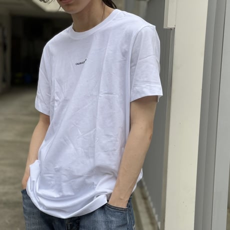 新品 calven klein 2022ss organic cotton tops wihite S
