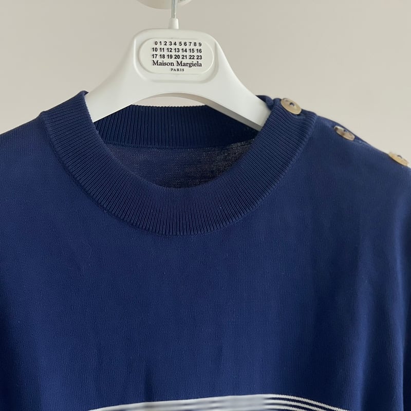 maison margiela shoulder button knit | requality