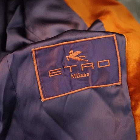 ETRO velour long coat