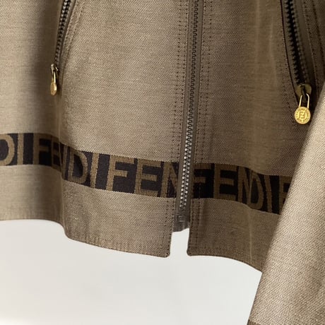fiend logo zip up jacket